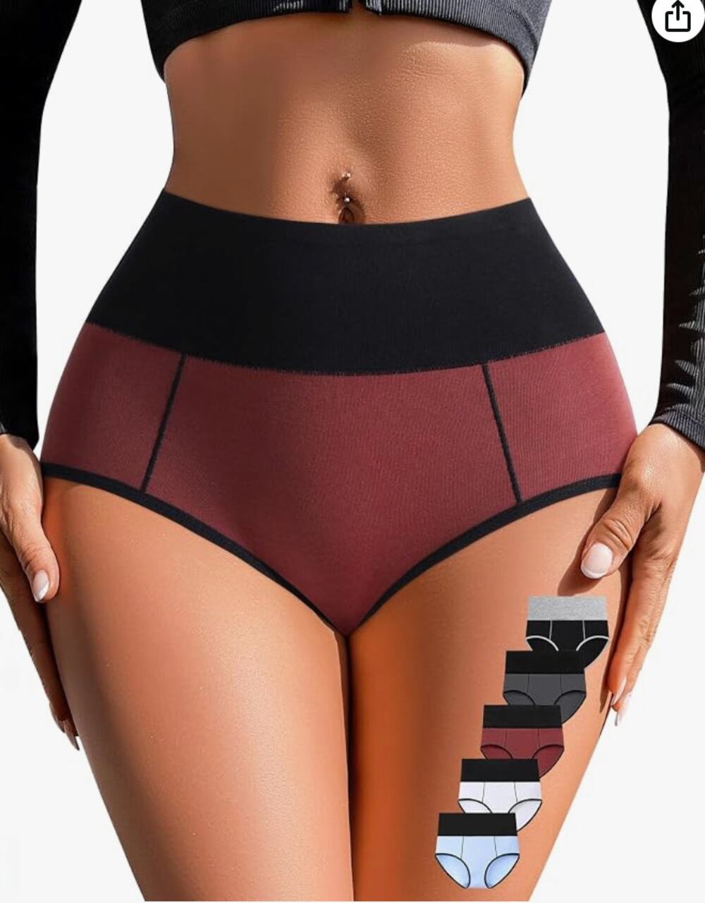 Tummy Control New 5 pairs Briefs Medium Multipack Orlaroy High waisted Underwear